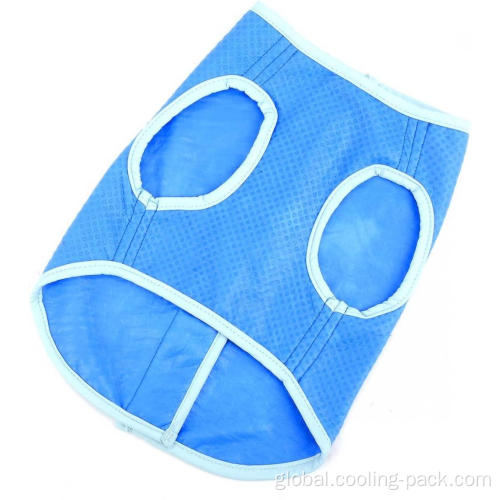 the dog ice vest for work Dog Cooling Vest Blue Cold Harness Cooling Jacket Supplier